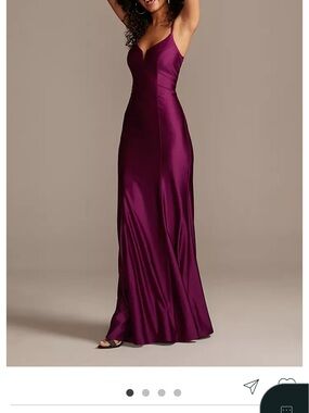 City Triangles Strapless Maxi Dress in Burgundy